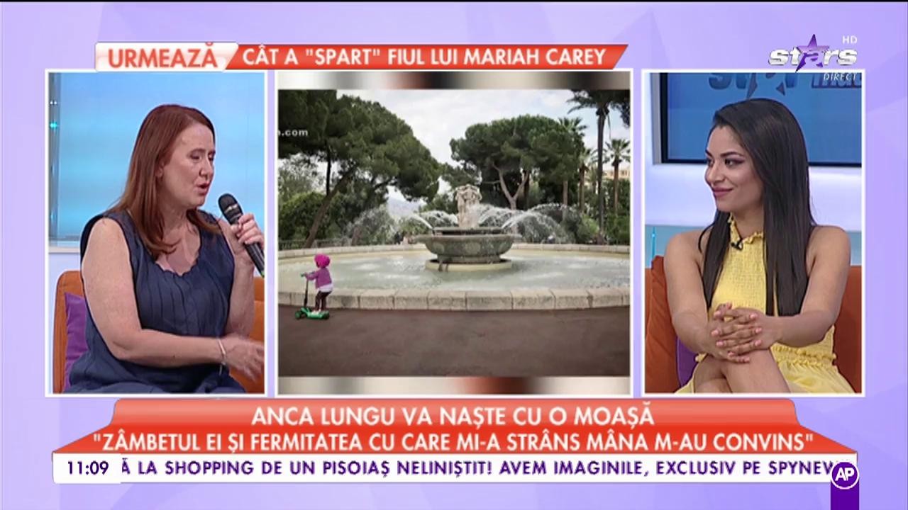 Anca Lungu va naşte cu o moaşă