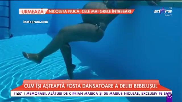 Andreea Popescu, fosta dansatoare a Deliei, activă şi în ultimele zile de sarcină