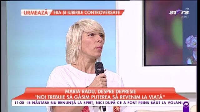 Maria Radu, despre stilul vegetarian pe care l-a adoptat: "Mâncam pește, dar am renunțat de un an și la acest aliment"