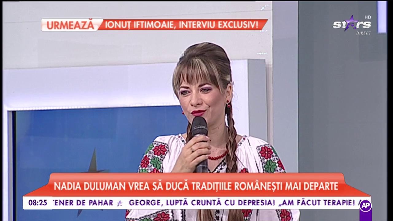 Nadia Duluman vrea să ducă tradițiile românești mai departe