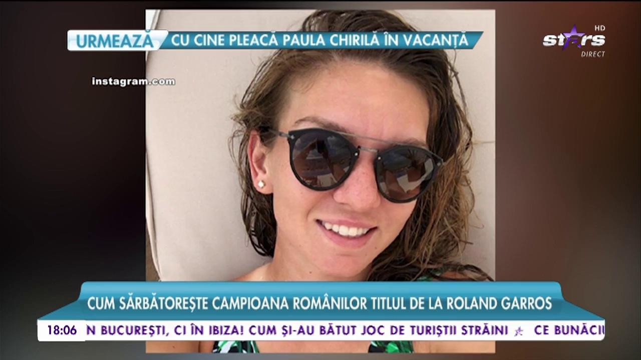 După ce s-a &icirc;ntors acasă cu trofeul de la Roland Garros, Simona Halep a ales să se relaxeze la piscină