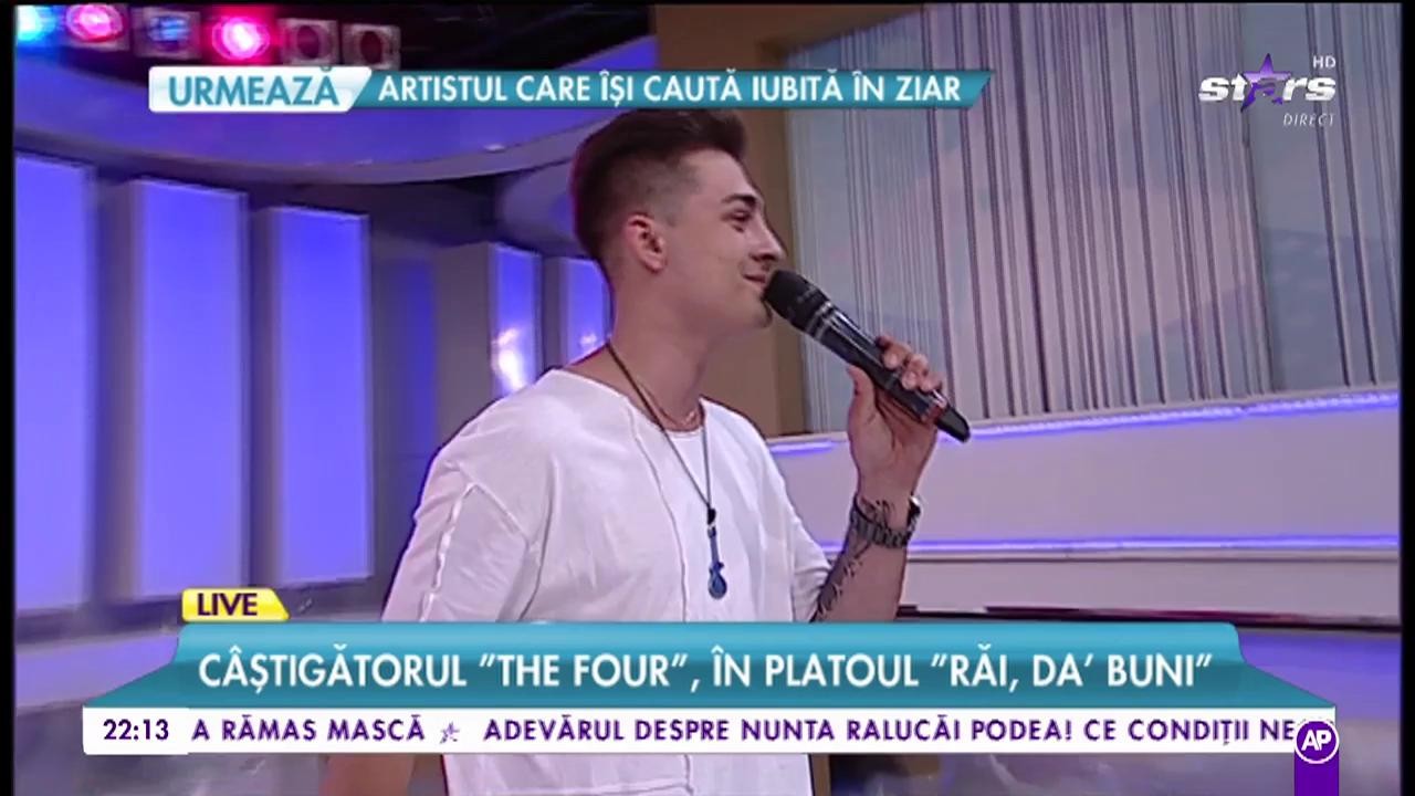 Vlad Musta cântă live piesa „Way down we go”