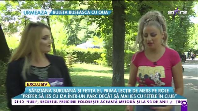 Sânziana Buruiană și fetița, prima lecție de mers pe role. Frumoasa mămică a făcut și dezvăluiri despre căsnicia cu Zuluf