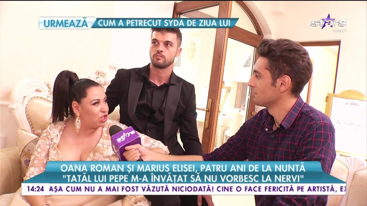 Oana Roman şi Marius Elisei, patru ani de la nuntă