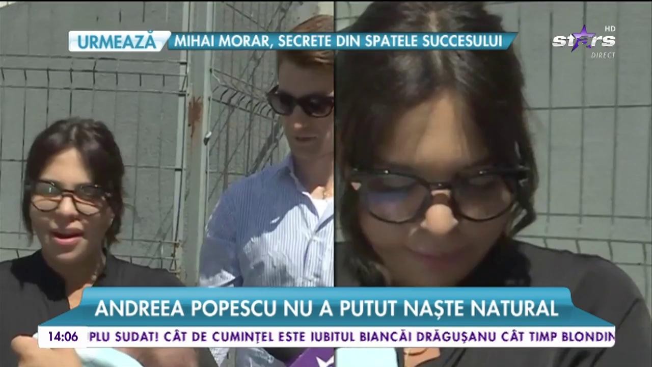 Andreea Popescu, interviu emoționant la externare. Vedeta nu a putut naște natural