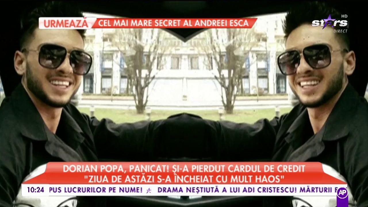 Dorian Popa, panicat! Și-a pierdut cardul de credit! ”După mult timp, aceasta este o zi în care m-am supărat”