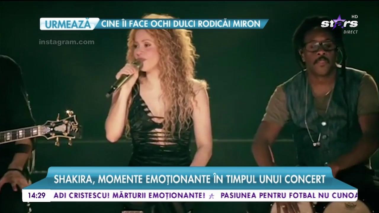 Shakira, momente emoționante &icirc;n timpul unui concert