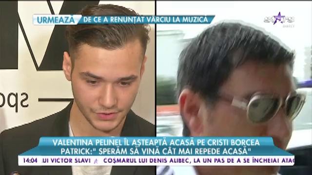 Valentina Pelinel &icirc;l așteaptă acasă pe Cristi Borcea