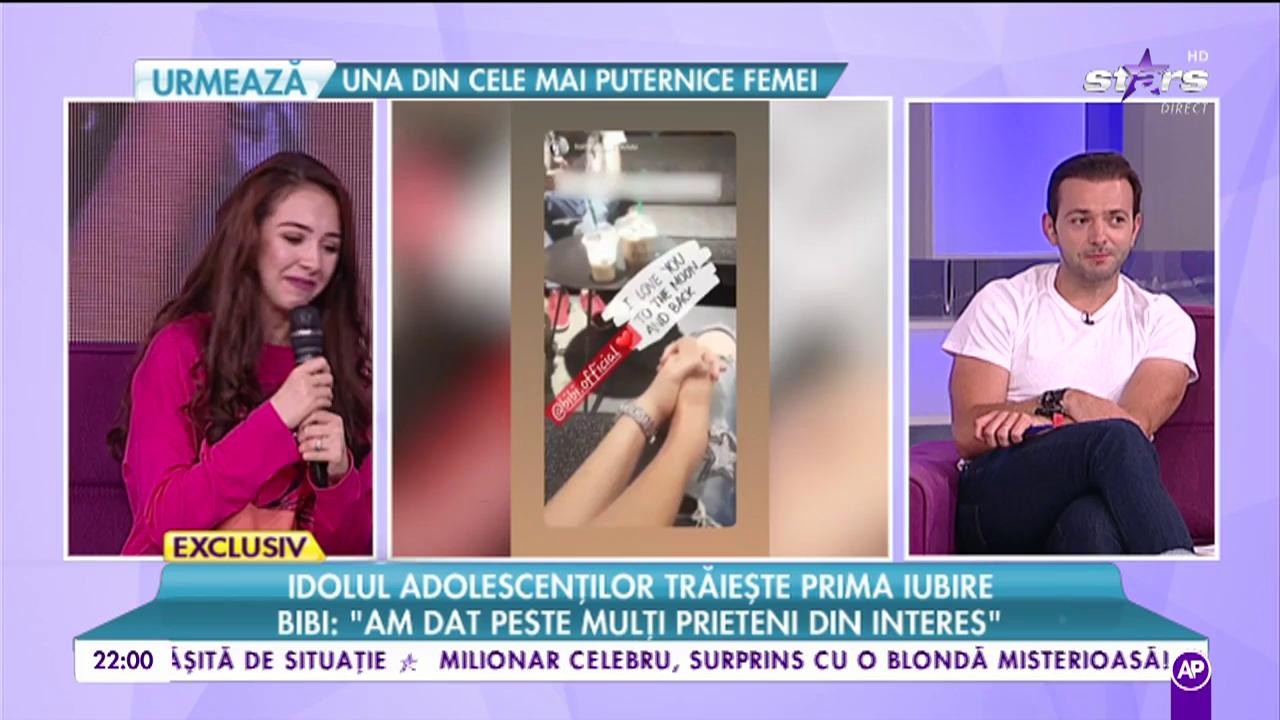 Idolul adolescenților trăiește prima iubire. BiBi: ”Ne cunoaștem de foarte mult timp”