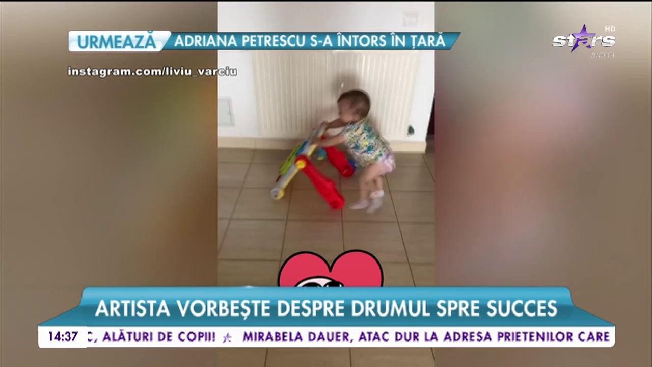 Liviu V&acirc;rciu este &icirc;n culmea fericirii! Fetiţa lui, Anastasia, a făcut primii pași