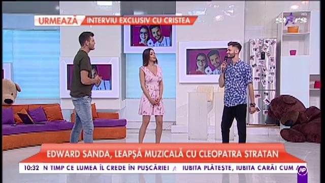 Edward Sanda, despre prietenia cu Cleopatra Stratan: „Pregătim un proiect muzical”