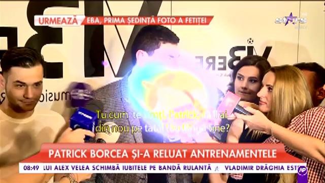 Patrick Borcea  mai fericit ca oricând de când tatăl său a fost eliberat din închisoare! A revenit în sala de antrenamente!