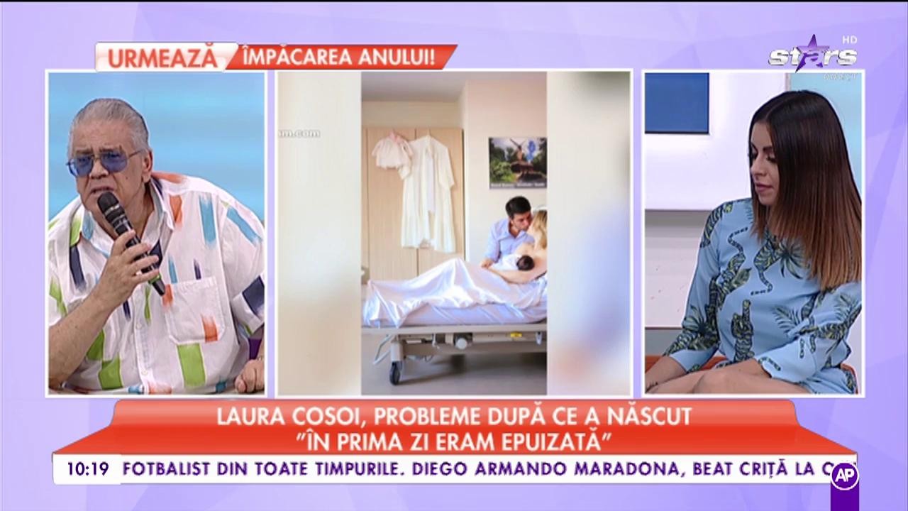 Laura Cosoi, probleme după ce a născut