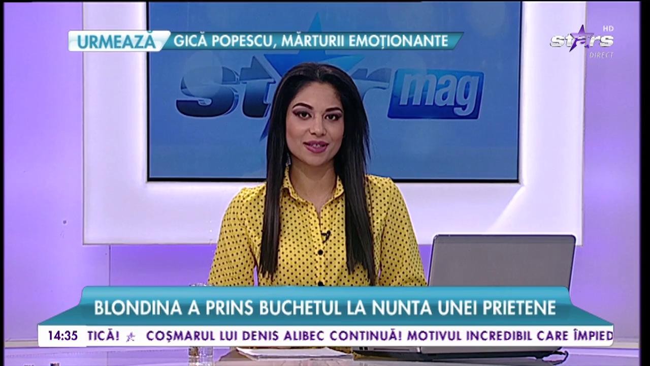 Roxana Vaşniuc a prins buchetul la nunta unei prietene