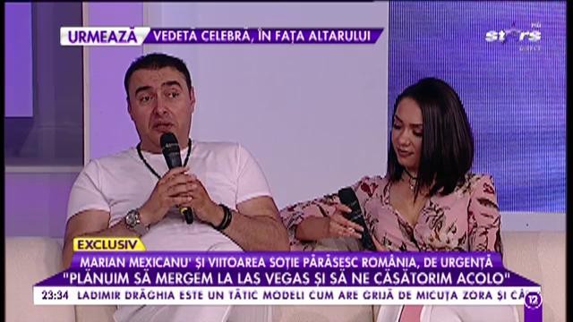 Marian Mexicanu și viitoarea soție părăsesc Rom&acirc;nia, de urgență: &rdquo;Plănuim să mergem la Las Vegas și să ne căsătorim acolo&rdquo;