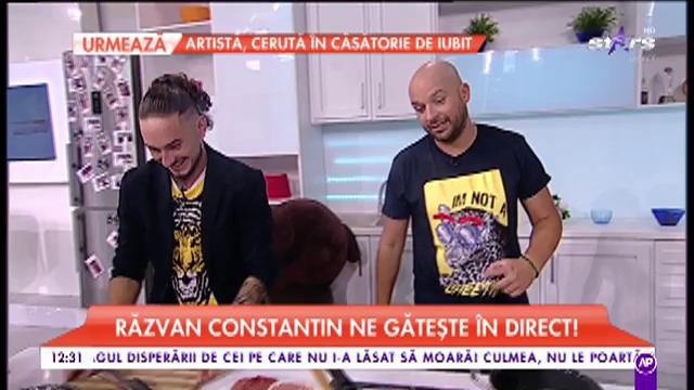 Răzvan Constantin, fost concurent la "Chefi la cuțite", c&acirc;ntă și gătește &icirc;n platoul matinalilor