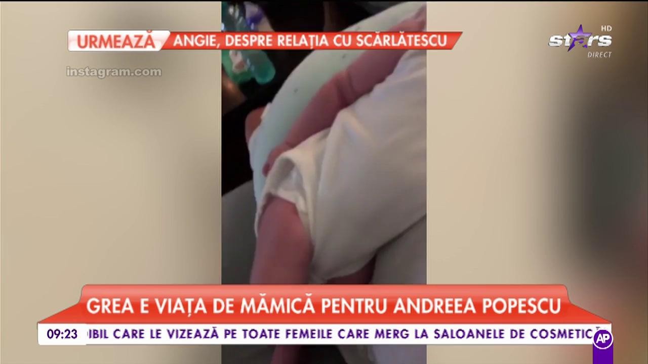 Grea e viața de mămică pentru Andreea Popescu
