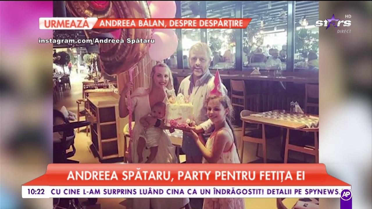 Andreea Spătaru, party pentru fetița ei