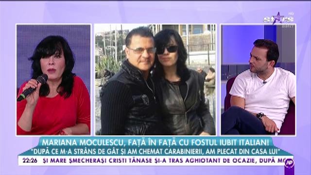 Mariana Moculescu, față în față cu fostul iubit italian!