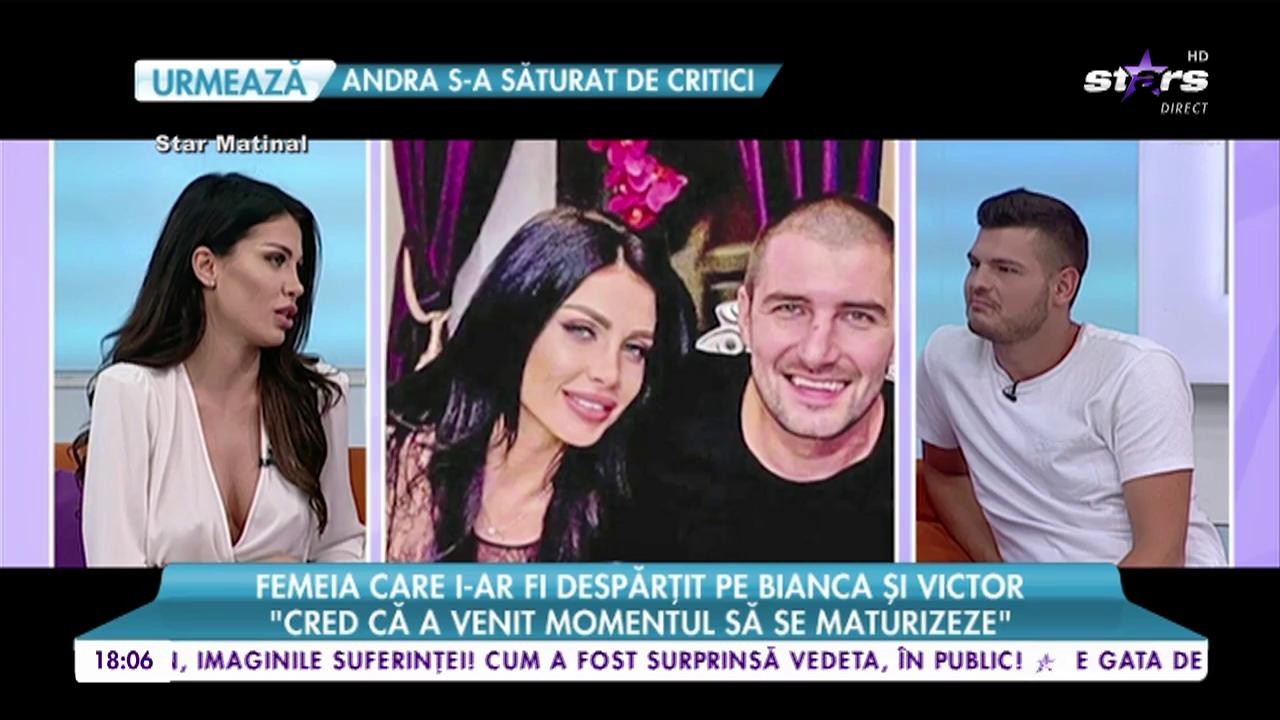 Femeia despre care s-a spus că i-a despărţit pe Bianca şi Victor vorbeşte despre scandalul cu fostul iubit