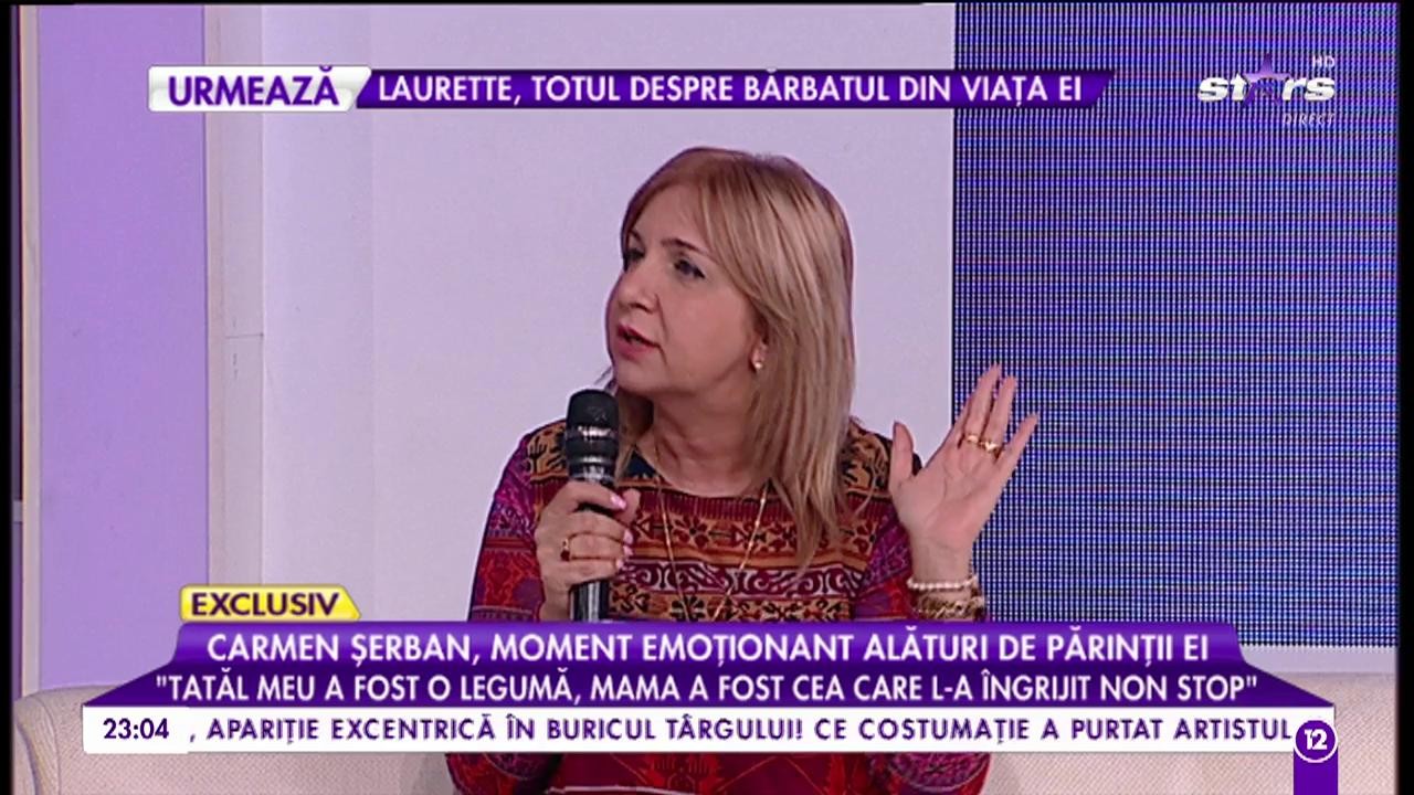 Carmen Șerban, moment emoționant alături de părinții ei: &bdquo;Părinții mei fac nunta de aur la anul&rdquo;