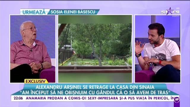 Alexandru Arșinel se retrage de la casa din Sinaia