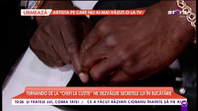 Din bucătăria "Chefi la cuţite", Fernando Polo a ajuns &icirc;n platoul "Star Matinal de Weekend"!