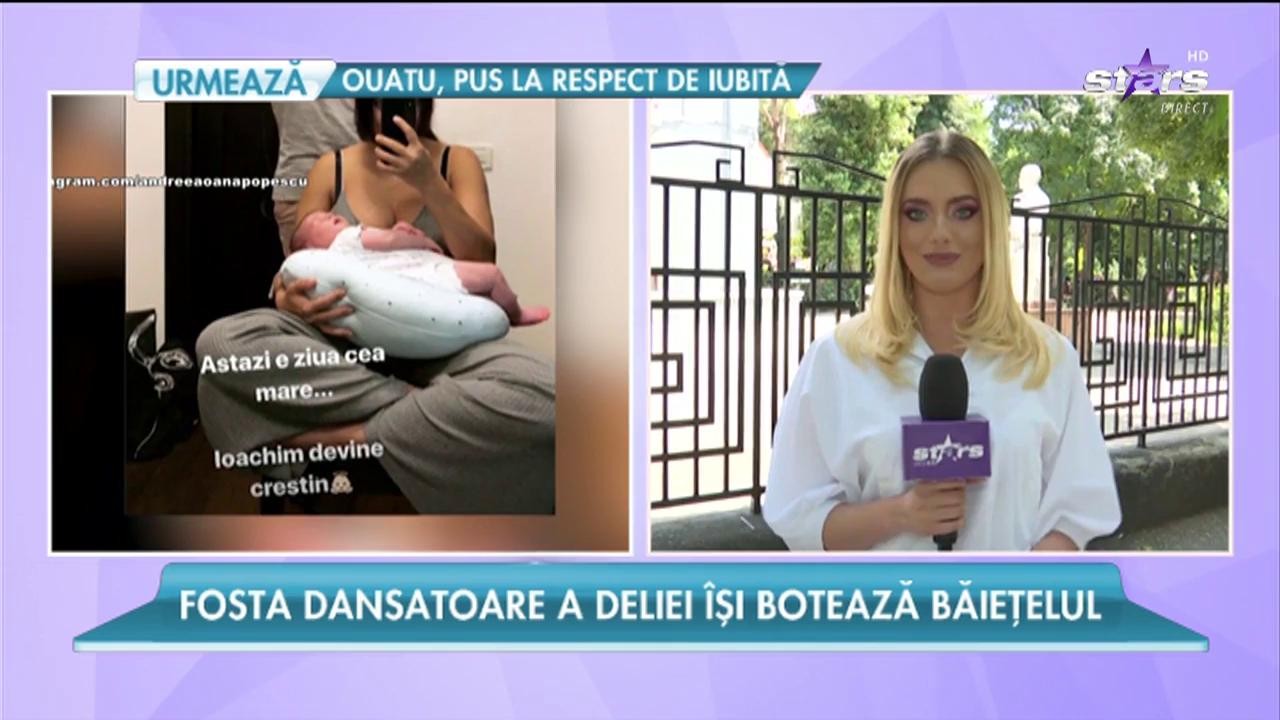 Andreea Popescu &icirc;şi va boteza băieţelul astăzi!