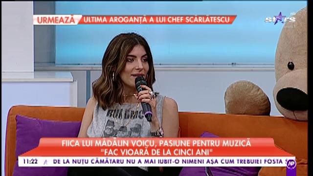 Fiica lui Mădălin Voicu, pasiune pentru muzică: &rdquo;C&acirc;nd eram mică dansam și c&acirc;ntam la orice petrecere din casă&rdquo;