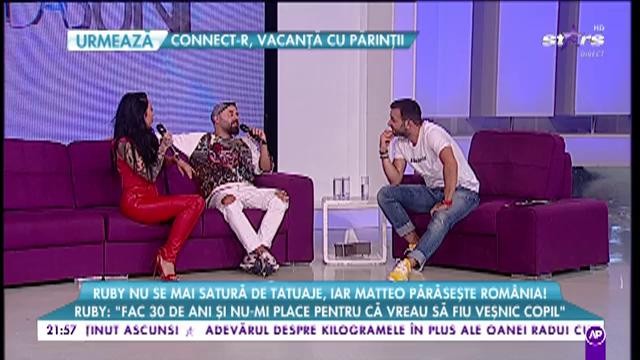 Ruby nu se mai satură de tatuaje: "Fac 30 de ani și nu-mi place pentru că vreau să fiu veșnic copil"