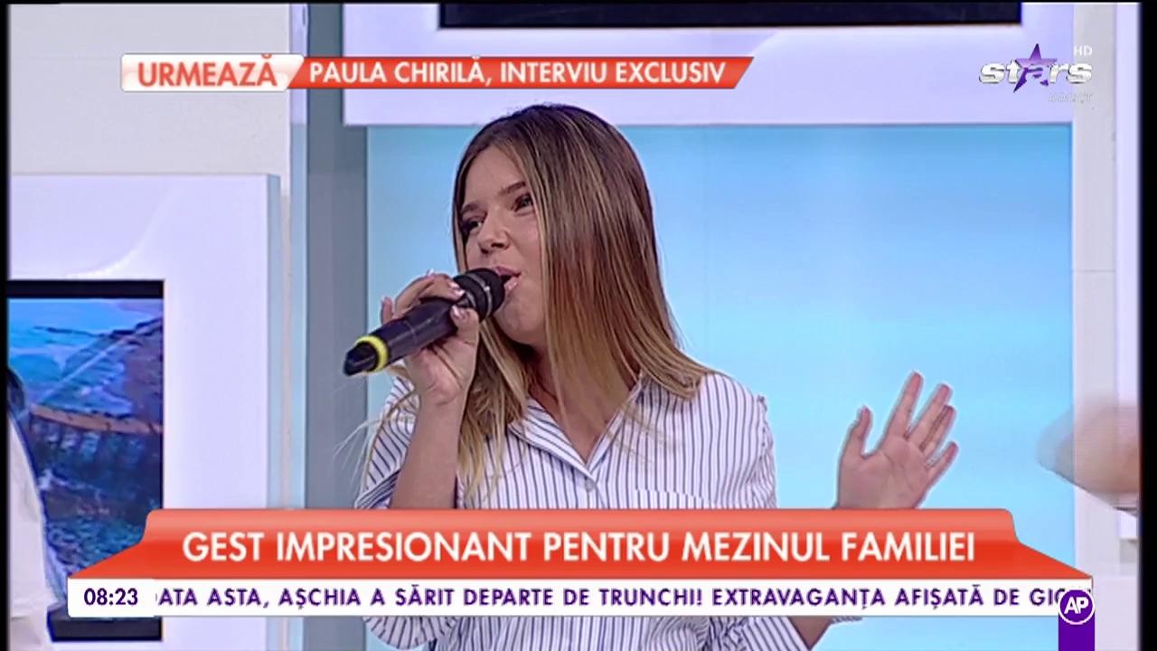 Roxana Cozma a c&acirc;ntat melodia &rdquo;Acoperă-mi inima&rdquo;