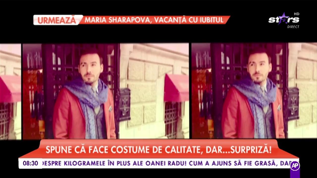 Adrian Cristea, prins cu minciuna după ce a spus că face costume de calitate