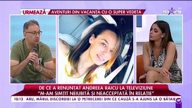 De ce a renunțat Andreea Raicu la televiziune: &rdquo;M-am simțit neiubită și neacceptată &icirc;n relație&rdquo;