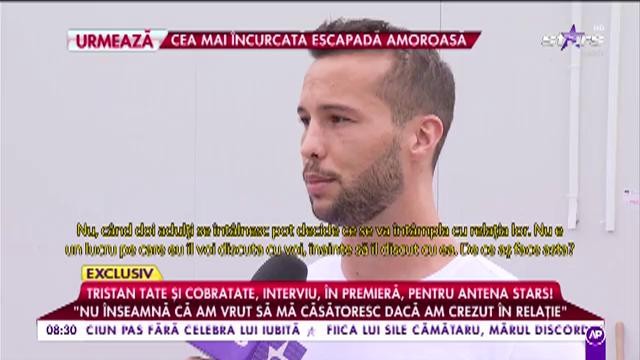 Tristan Tate și Cobratate, interviu, &icirc;n premieră: &bdquo;Pe Bianca nu am &icirc;nșelat-o niciodată&rdquo;