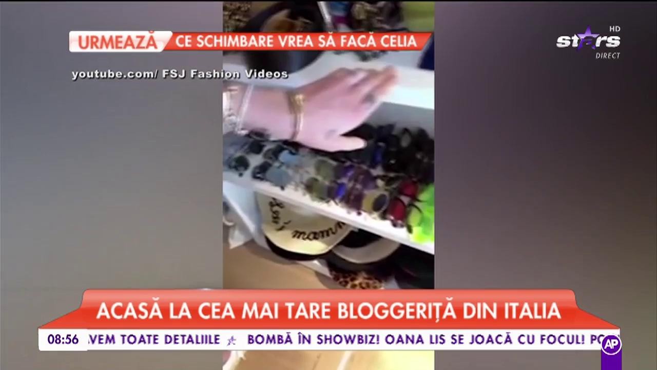 Acasă la Chiara Ferragni , celebra bloggeriță italiancă ce a investit &icirc;n dressing c&acirc;t &icirc;ntr-un magazin de lux
