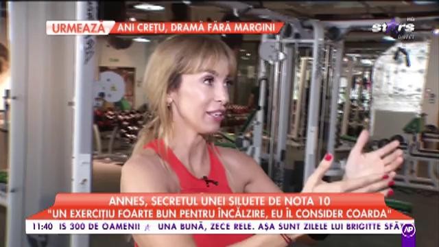 Annes, secretul unei siluete de nota zece: &rdquo;Un exercițiu foarte bun pentru &icirc;ncălzire, eu &icirc;l consider coarda&rdquo;