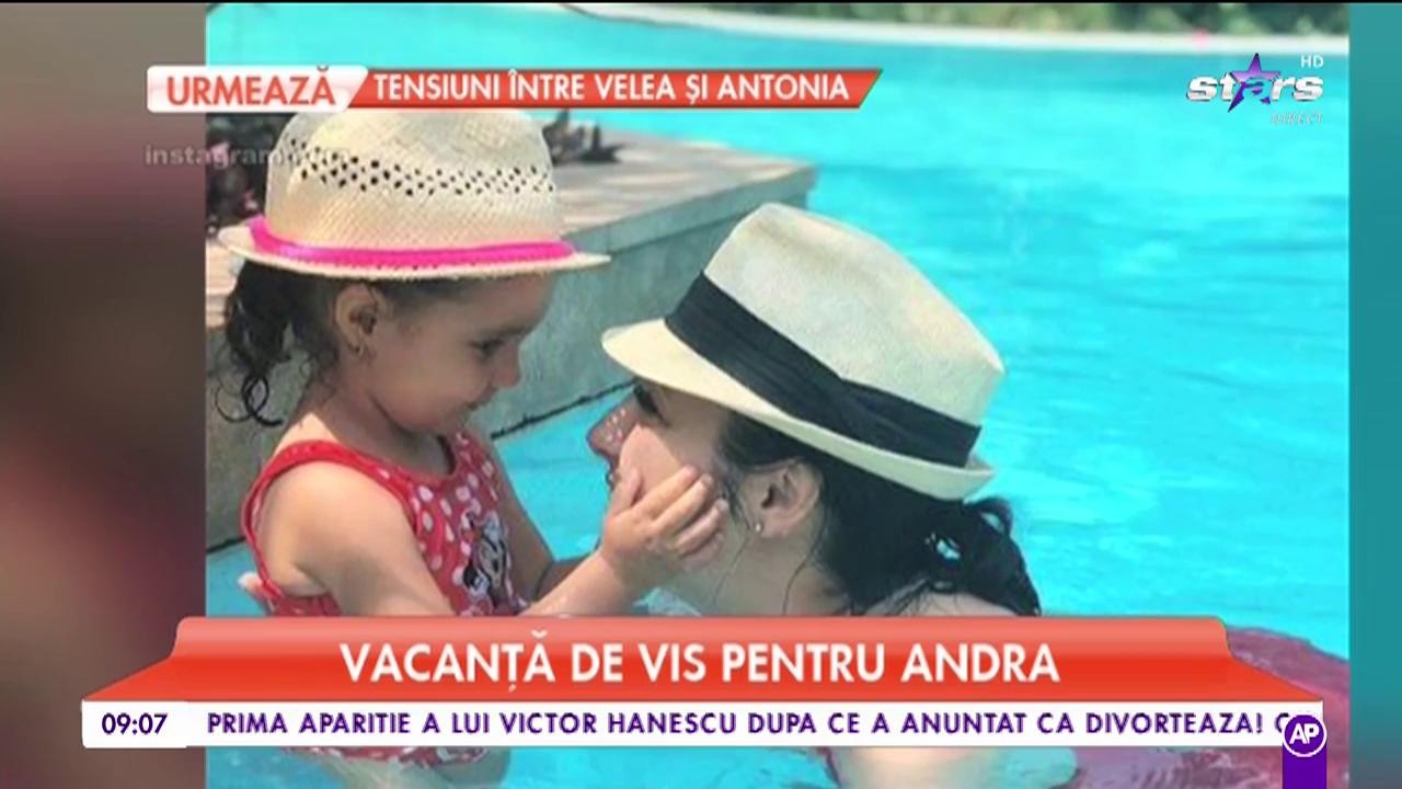 Andra, vacanţă de vis &icirc;mpreună cu familia sa