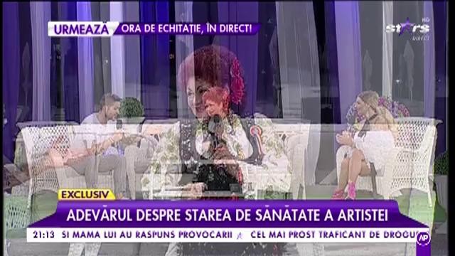 Elena Merişoreanu, prima apariţie într-un platou de televiziune după ce a fost operată de urgenţă