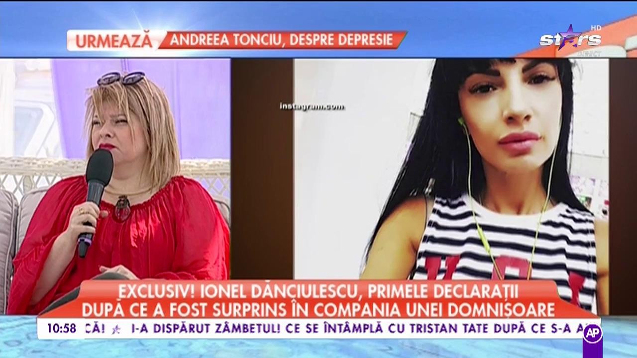 Ionel Dănciulescu, alături de o fată misterioasă. Cei doi s-au &icirc;ntreținut toată seara la povești