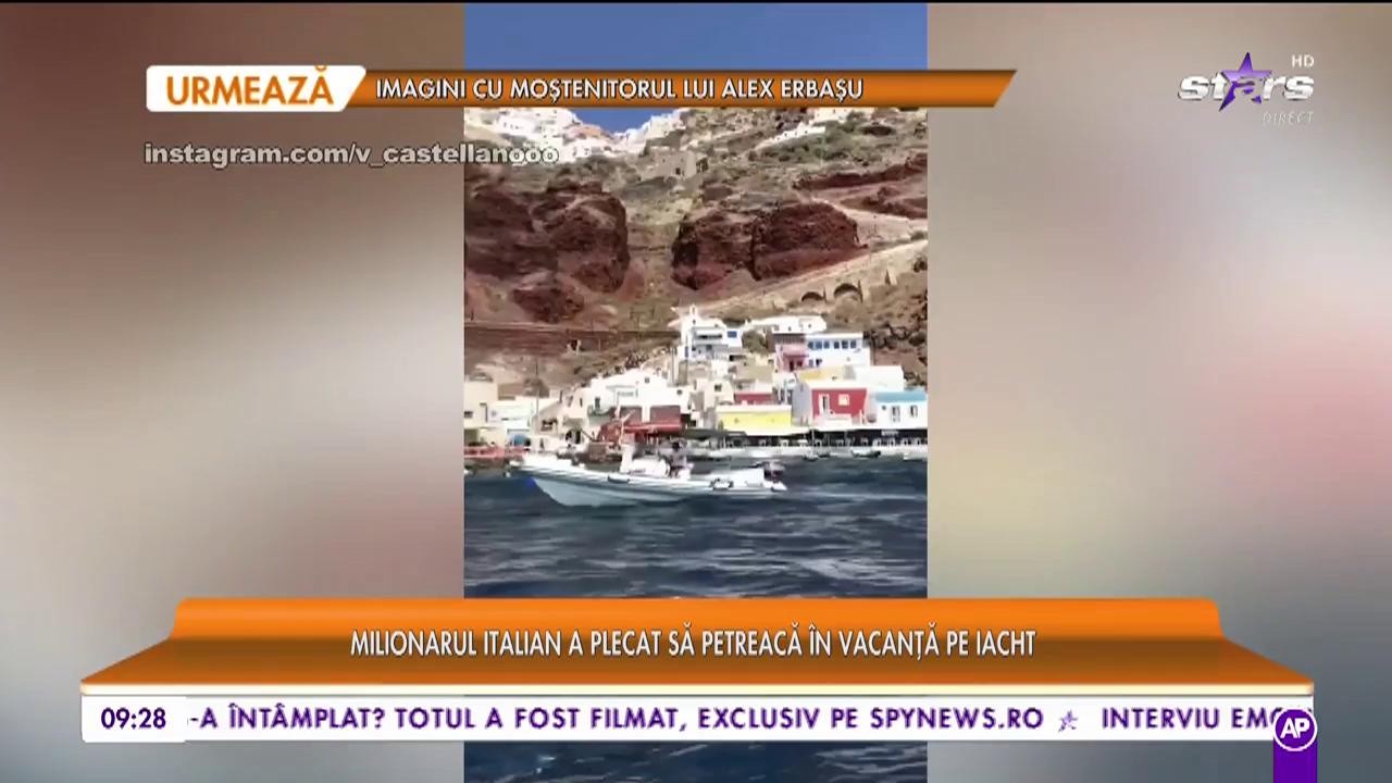 Vincenzo Castellano a plecat să petreacă &icirc;n vacanță pe iacht