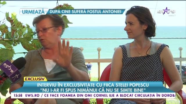 Interviu &icirc;n exclusivitate cu fiica Stelei Popescu: "Am avut momente c&acirc;nd am visat-o"