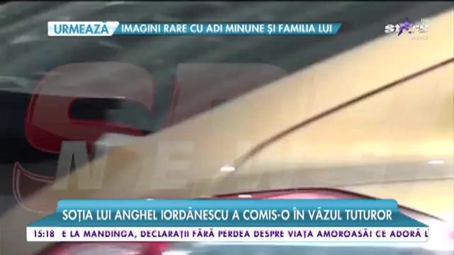 Soția lui Anghel Iordănescu a comis-o &icirc;n văzul tuturor. Partenera lui "Tata Puiu" a traversat strada printr-un loc nepermis