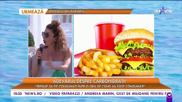 Carmen Brumă, adevărul despre carbohidrați: "Reprezintă benzina organismului"
