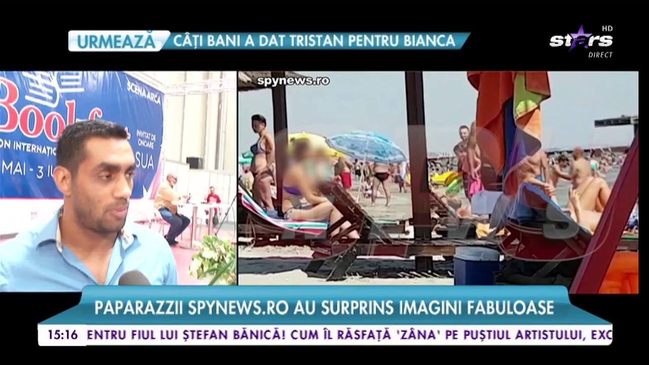 Bănel Nicoliță, surprins &icirc;n patru labe pe plajă