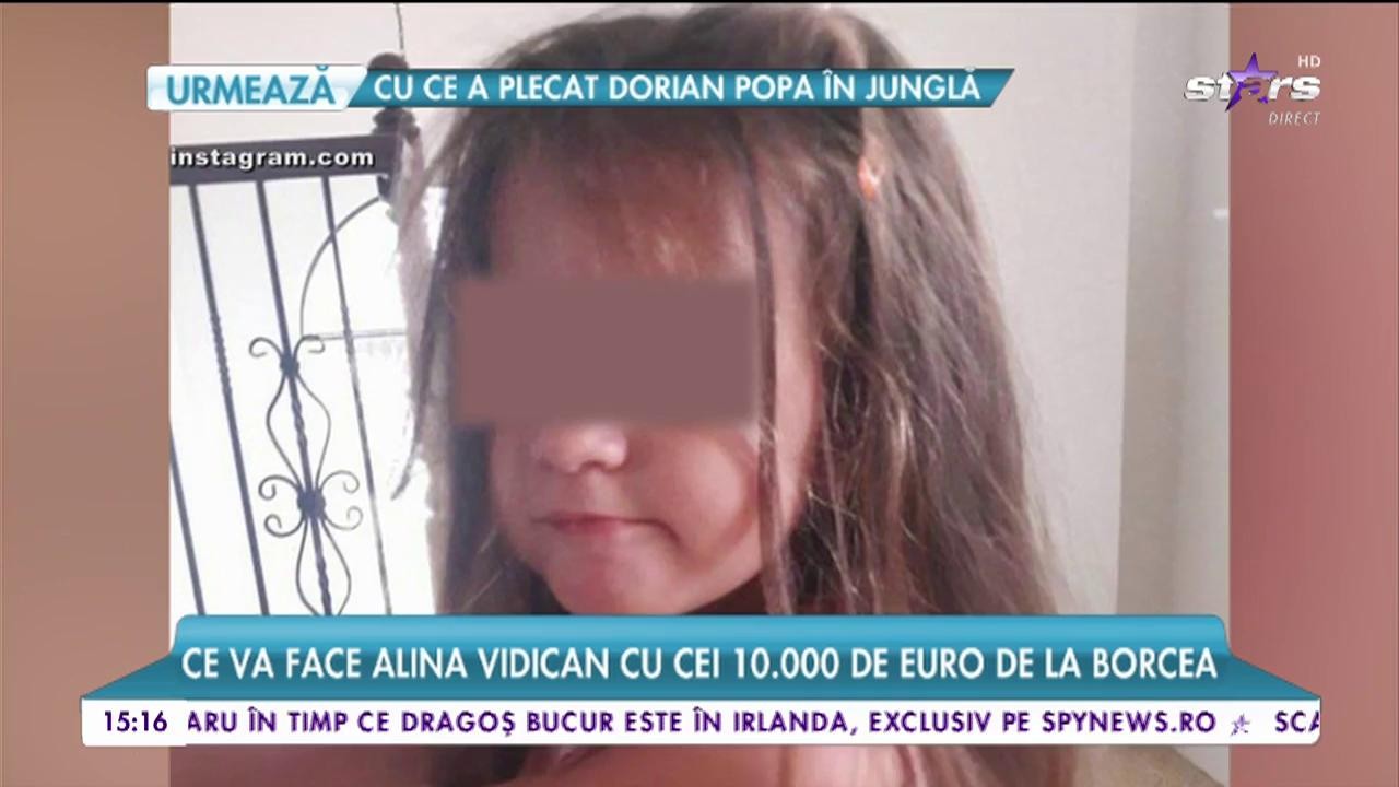Ce va face Alina Vidican cu cei 10.000 de euro de la Borcea