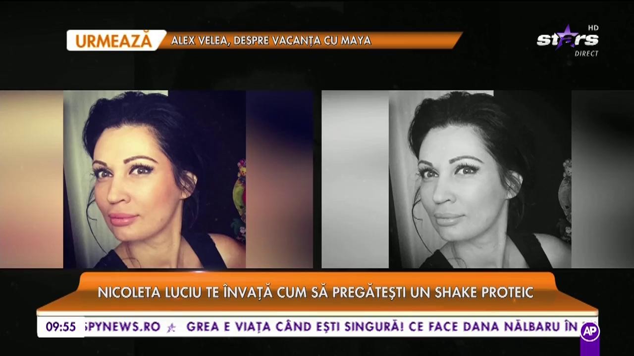 Nicoleta Luciu te &icirc;nvață cum să pregătești un shake proteic: &rdquo;Dacă sunteți pe fugă și nu aveți timp să m&acirc;ncați, acest shake este ideal&rdquo;