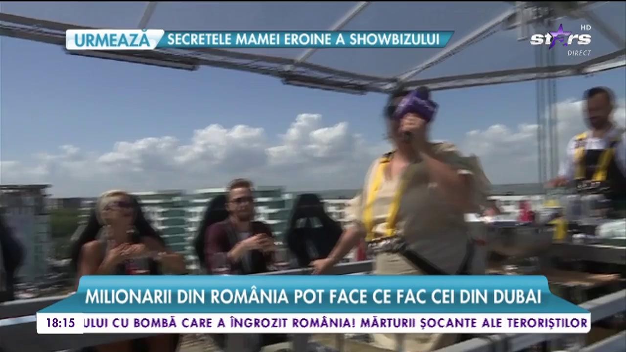 Cină la 50 de metri &icirc;nălțime! Milionarii din Rom&acirc;nia pot face ce fac cei din Dubai