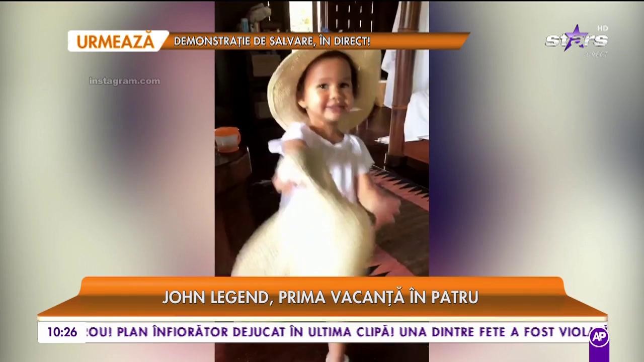 John Legend, prima vacanță &icirc;n patru