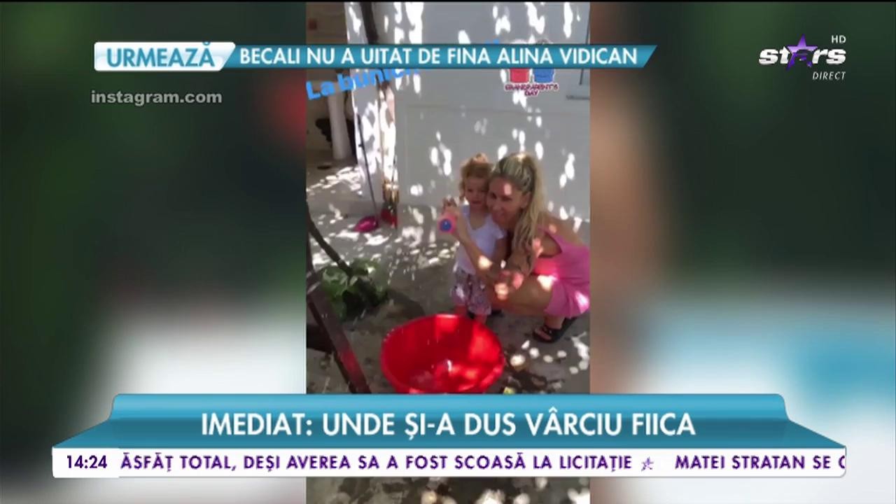 Andreea Bănică şi-a luat soţul şi copiii şi au evadat din Bucureşti, &icirc;n casa bunicilor!