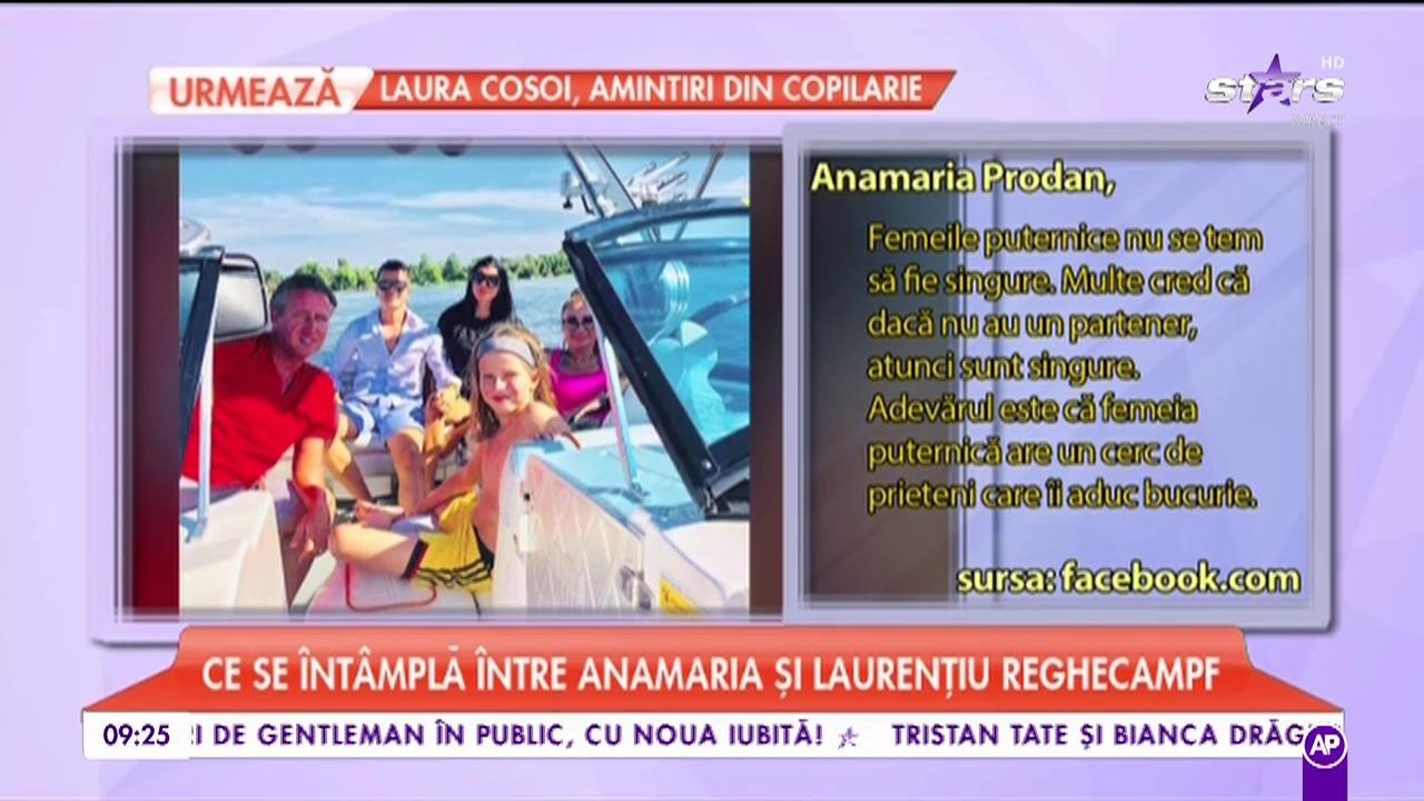 Anamaria Prodan şi Laurenţiu Reghecampf, din nou &icirc;mpreună după ce zilele trecute se zvonea că s-ar fi despărţit